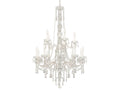 Schonbek Arlington 15-Light Tiered Chandelier in Polished Silver with Heritage Crystal