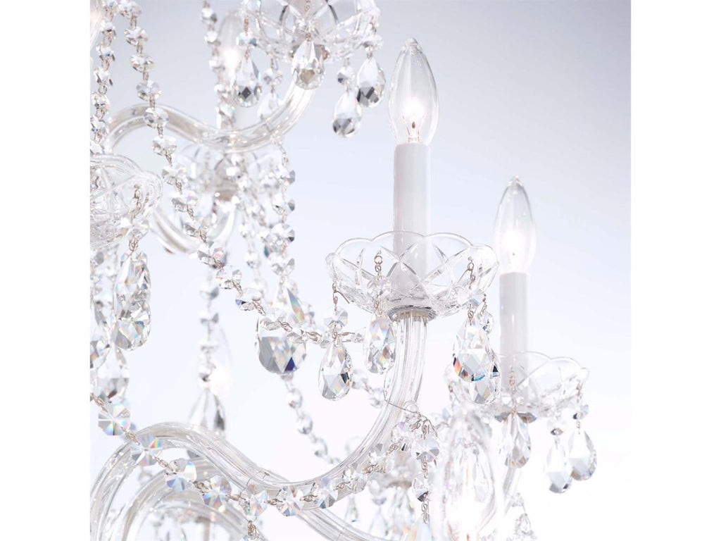 Schonbek 25-Light Arlington Crystal Chandelier in Polished Silver