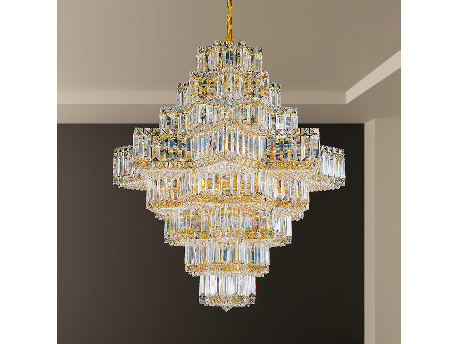 Schonbek 45-Light Equinoxe Chandelier Grand Scale Crystal Lighting