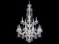 Schonbek Sterling 15-Light Silver Crystal Candelabra Chandelier