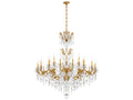 Schonbek 24-Light La Scala Crystal Chandelier in Heirloom Gold
