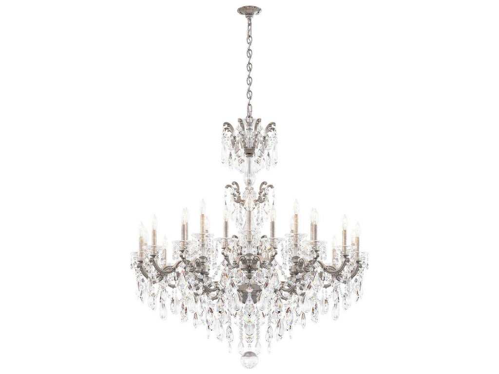 Schonbek 24-Light La Scala Crystal Chandelier in Heirloom Gold