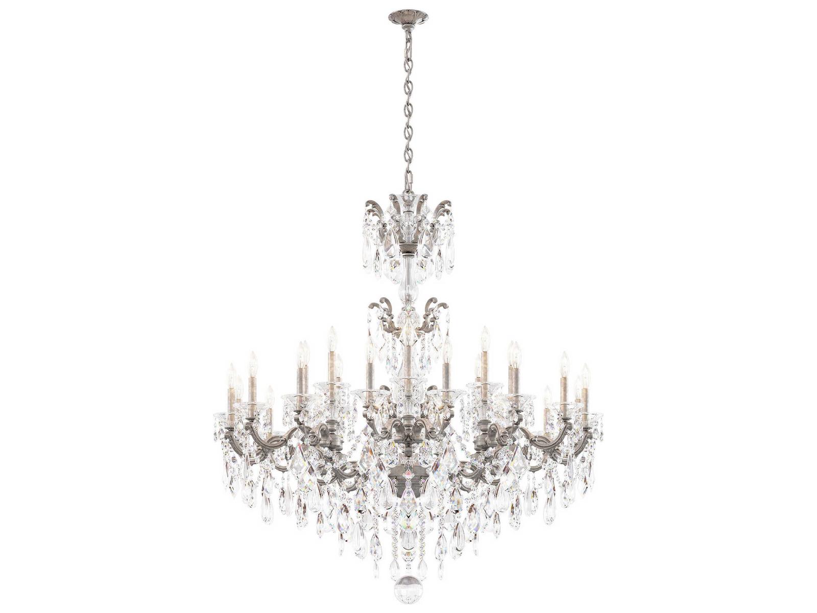 Schonbek 24-Light La Scala Crystal Chandelier in Heirloom Gold