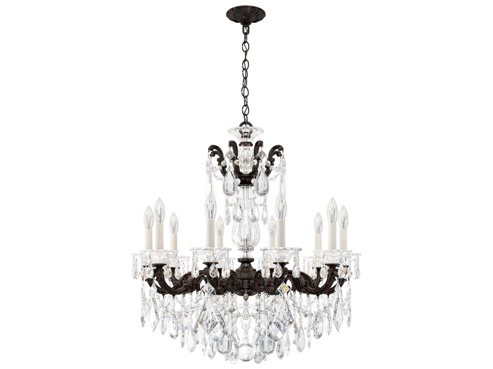 Schonbek 10-Light La Scala Candelabra Chandelier