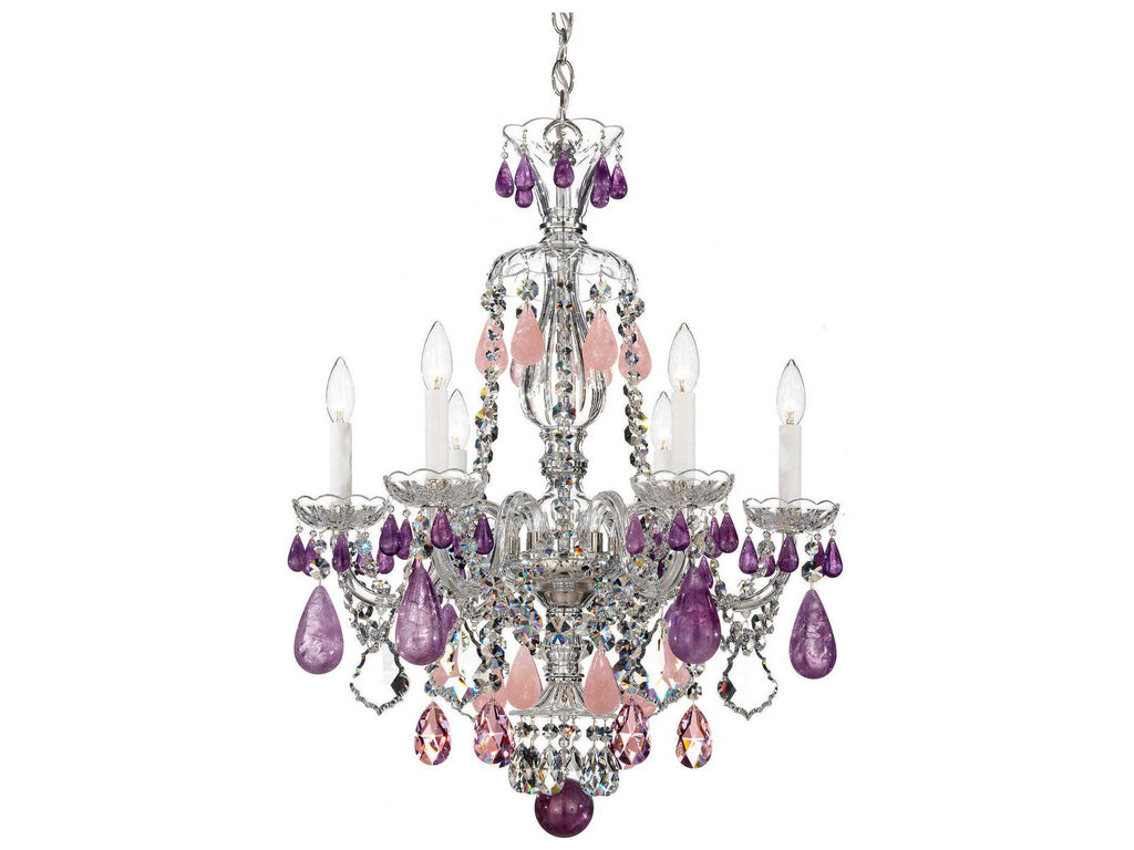Schonbek 6-Light Hamilton Rock Crystal Chandelier