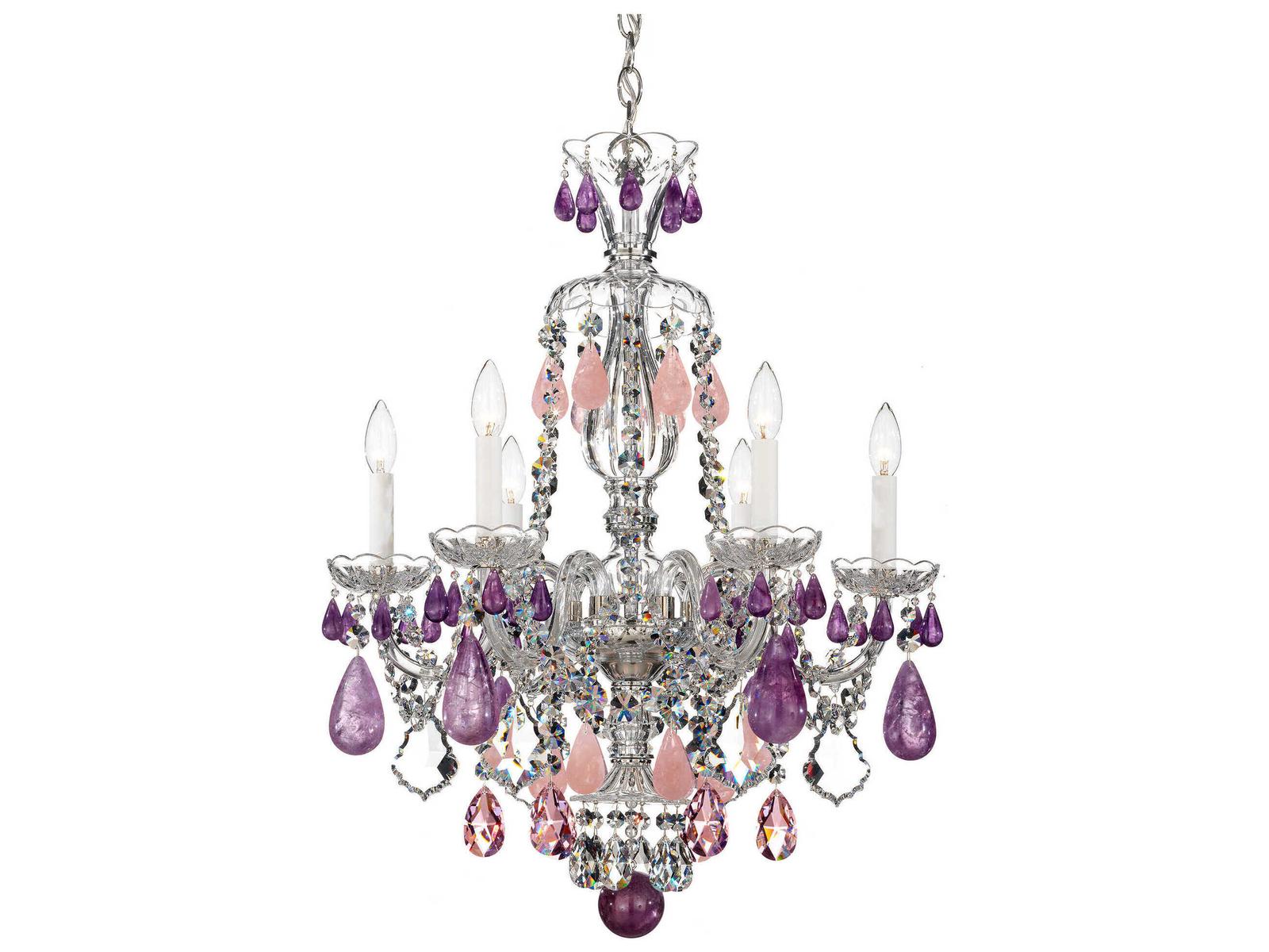Schonbek 6-Light Hamilton Rock Crystal Chandelier