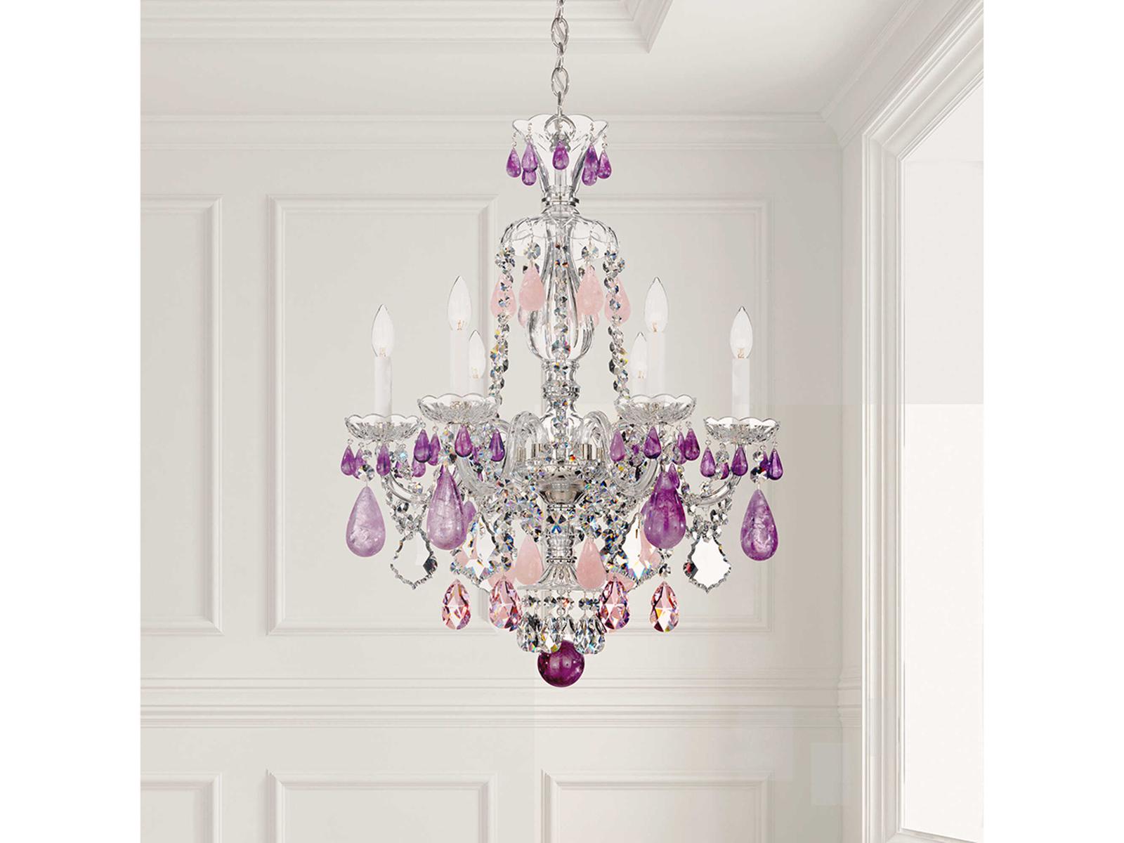 Schonbek 6-Light Hamilton Rock Crystal Chandelier
