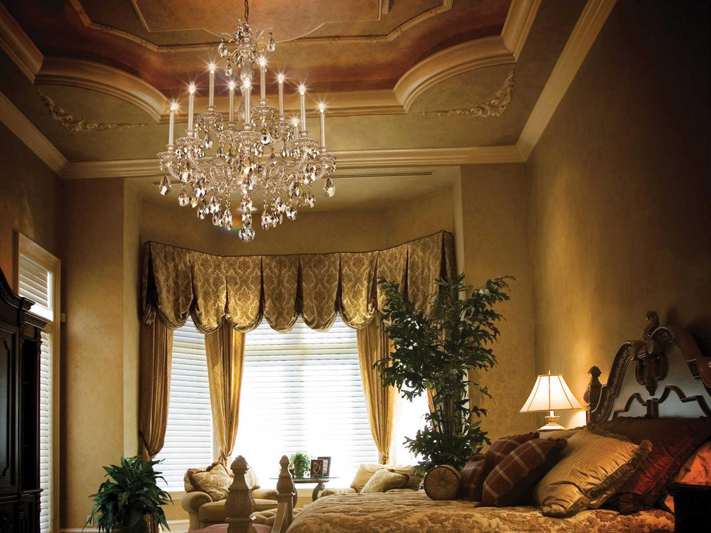 Schonbek Milano 12-Light Crystal Candelabra Chandelier