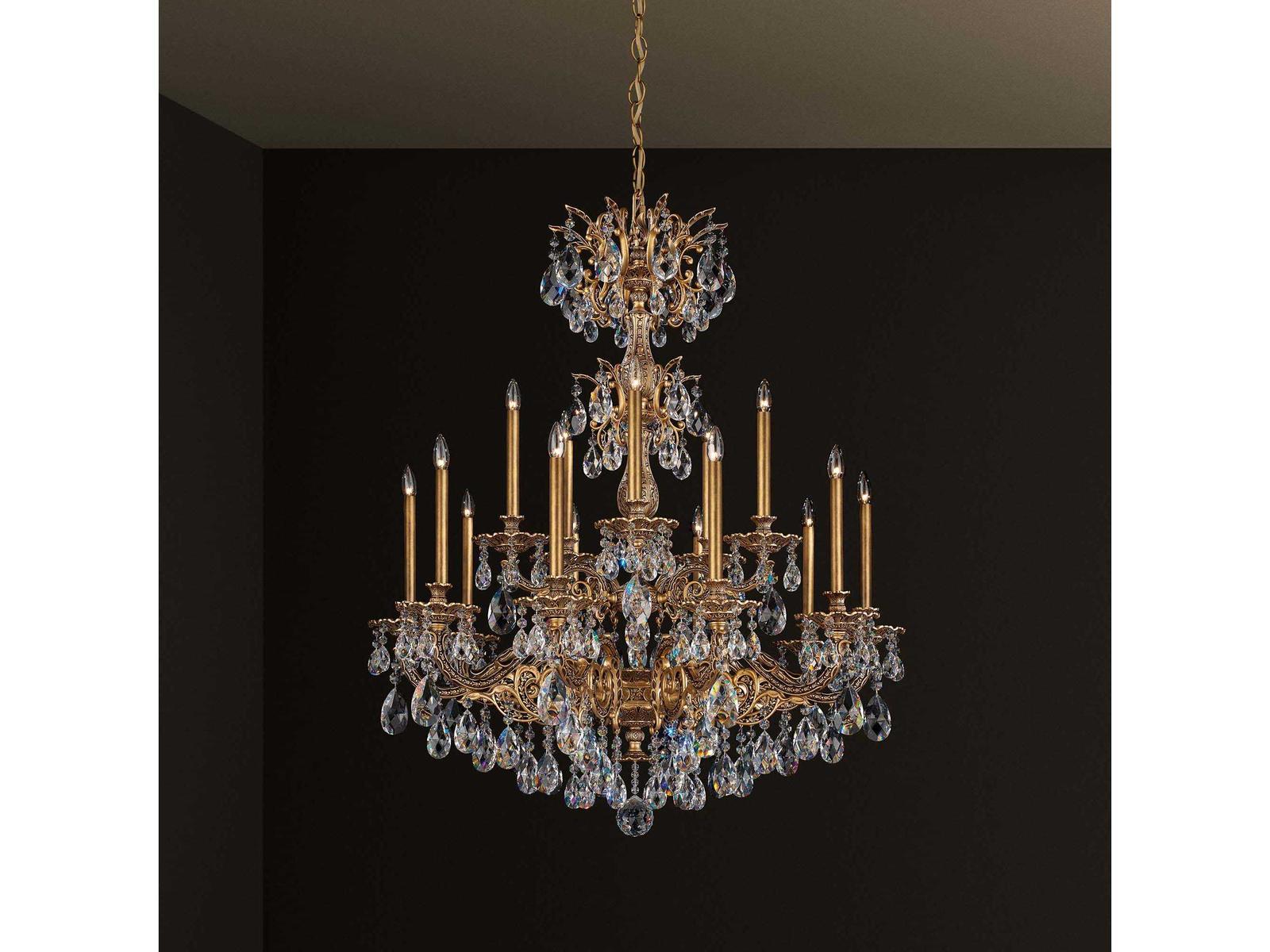 Schonbek 15-Light Milano Chandelier