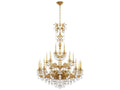 Schonbek 28-Light Milano Chandelier in Florentine Bronze with Heritage Crystal