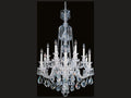 Schonbek Hamilton 12-Light Silver Candelabra Chandelier with Clear Heritage Crystal
