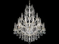 Schonbek Bordeaux 25-Light Chandelier in Antique Silver with Heritage Crystal