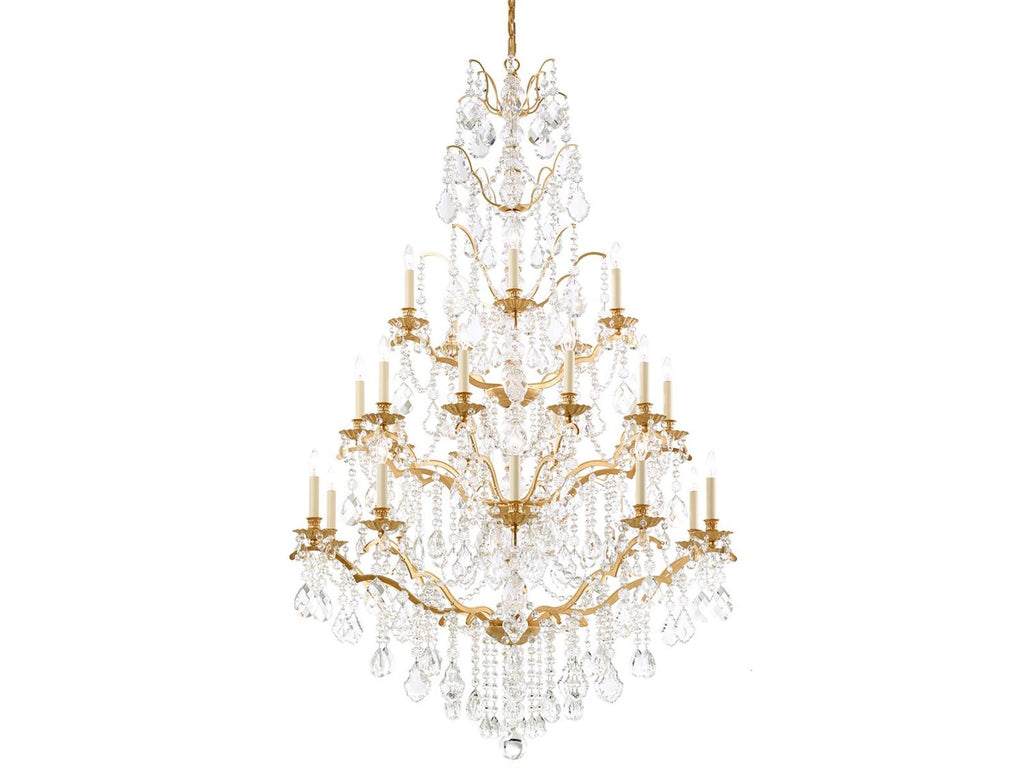 Schonbek 25-Light Bordeaux Crystal Candelabra Chandelier