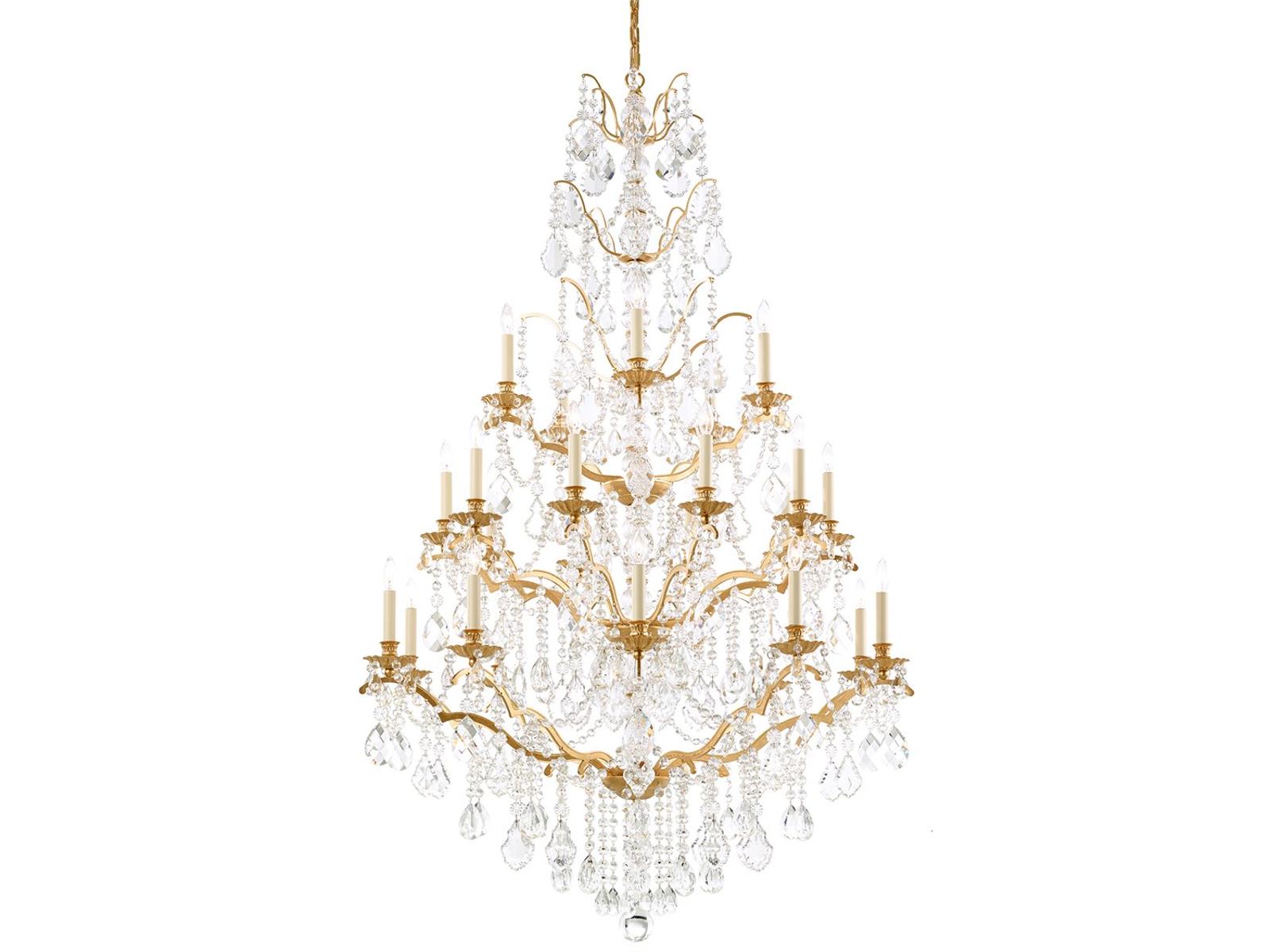 Schonbek 25-Light Bordeaux Crystal Candelabra Chandelier