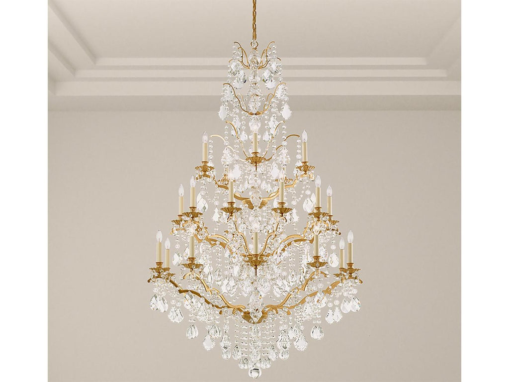 Schonbek 25-Light Bordeaux Crystal Candelabra Chandelier