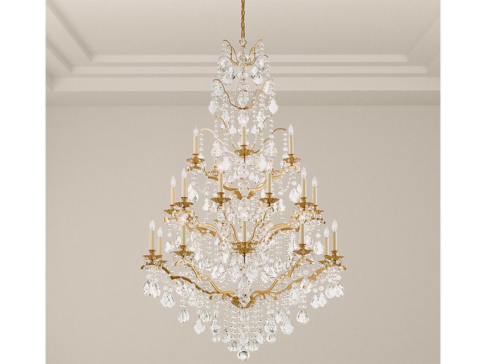 Schonbek 25-Light Bordeaux Crystal Candelabra Chandelier