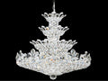 Schonbek 30-Light Trilliane Candelabra Chandelier in Polished Stainless Steel with Crystal Accents