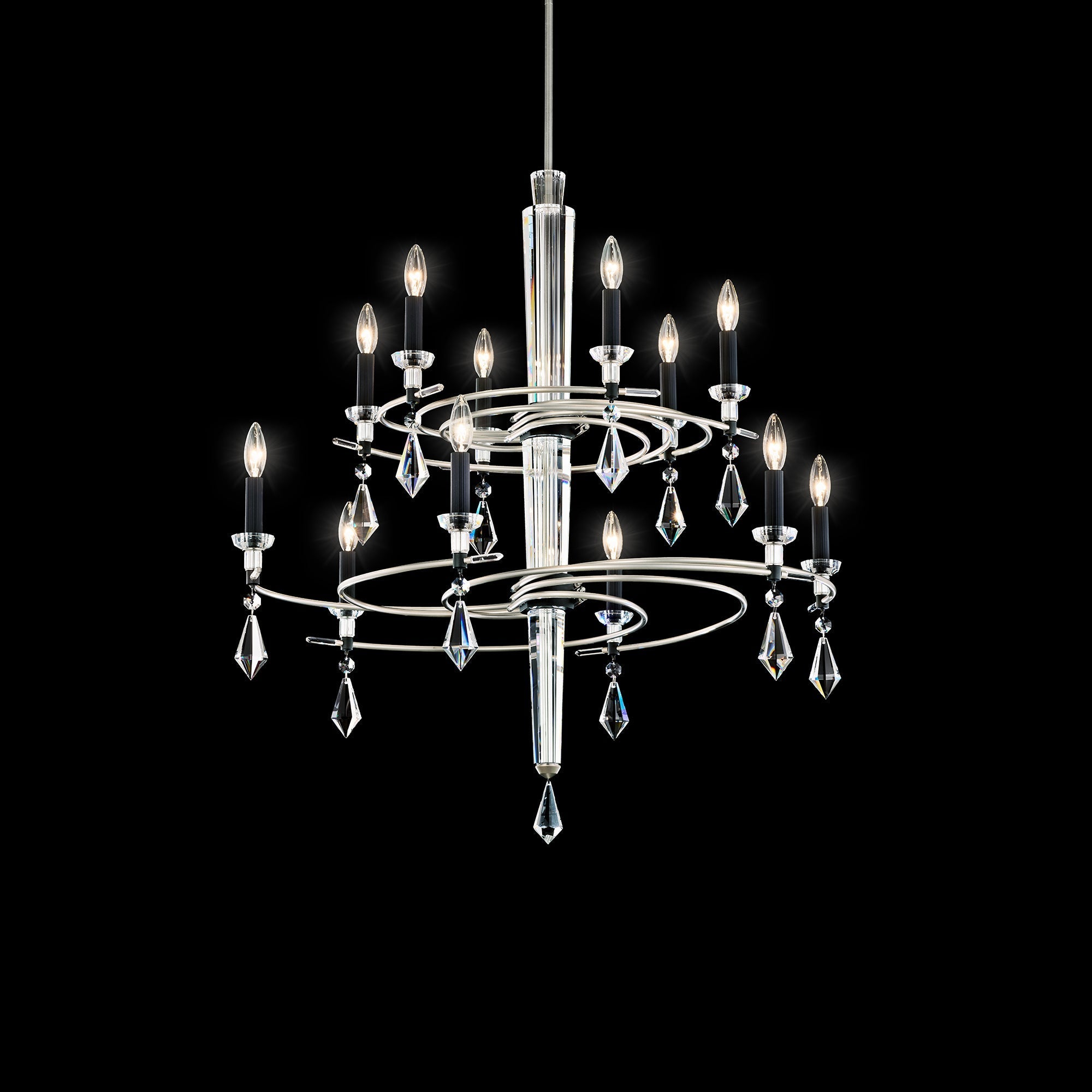Schonbek Tempest 12-Light Two Tier Chandelier