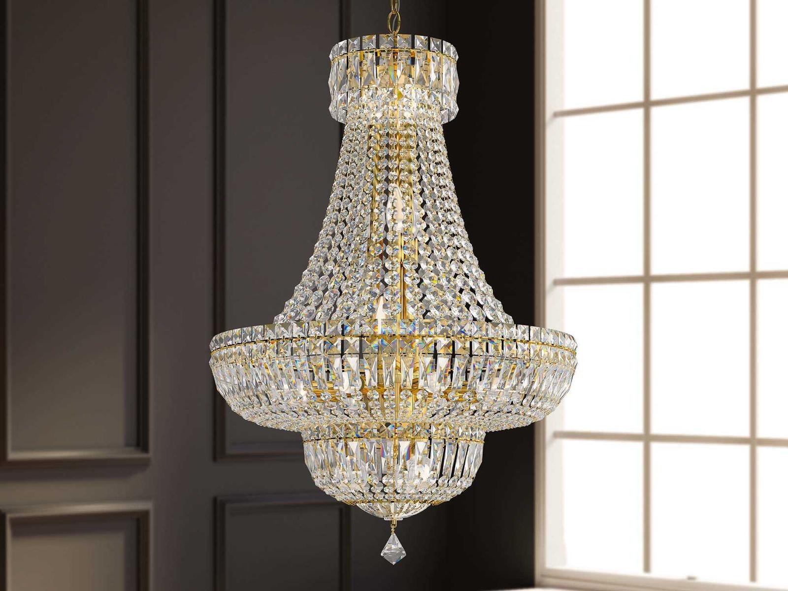 Schonbek Petit Crystal Deluxe 20-Light Empire Chandelier