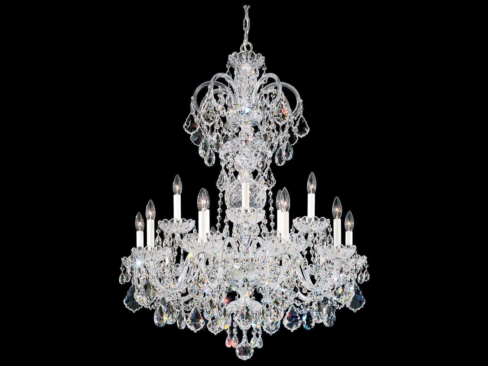 Schonbek 15-Light Olde World Crystal Candelabra Chandelier