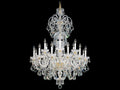 Schonbek Olde World 23-Light Crystal Candelabra Chandelier in Aurelia