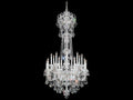 Schonbek Olde World 23-Light Candelabra Chandelier in Polished Silver
