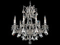 Schonbek 9-Light Sophia Silver Crystal Candelabra Chandelier