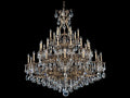 Schonbek Sophia 3-Light Copper Crystal Candelabra Chandelier