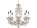 Schonbek 8-Light Rivendell Silver Crystal Candelabra Chandelier