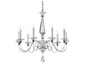 Schonbek 9-Light Jasmine Crystal Chandelier in Polished Silver