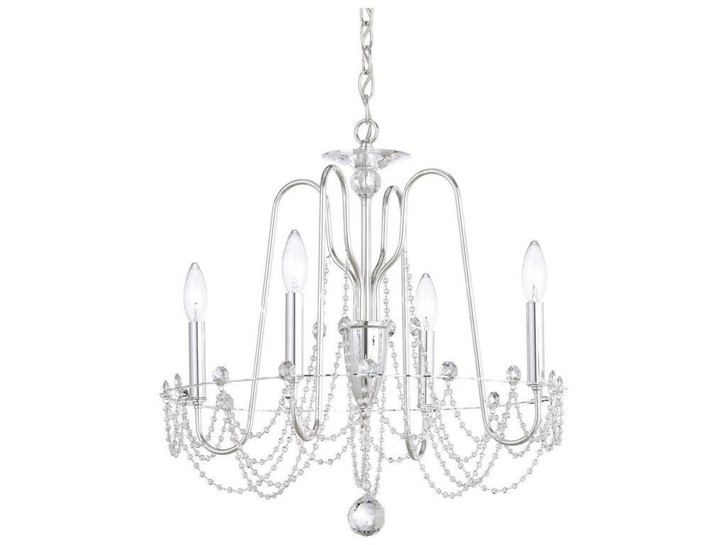 Schonbek Esmery 4-Light Crystal Candelabra Chandelier