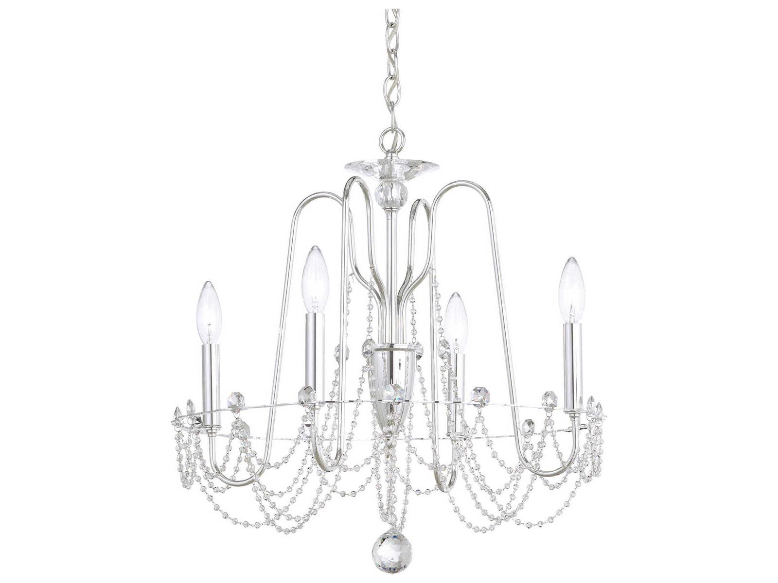 Schonbek Esmery 4-Light Crystal Candelabra Chandelier