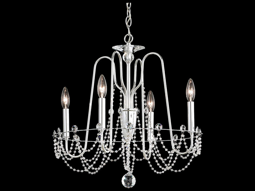 Schonbek Esmery 4-Light Crystal Candelabra Chandelier