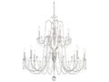 Schonbek 12-Light Esmery Candelabra Chandelier with Optic Crystal