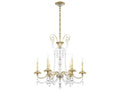 Schonbek Helenia 6-Light Antique Silver Crystal Candelabra Chandelier