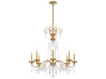 Schonbek Helenia 8-Light Heirloom Gold Crystal Candelabra Chandelier