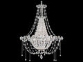 Schonbek Chrysalita 6-Light Crystal Empire Chandelier in Polished Stainless Steel