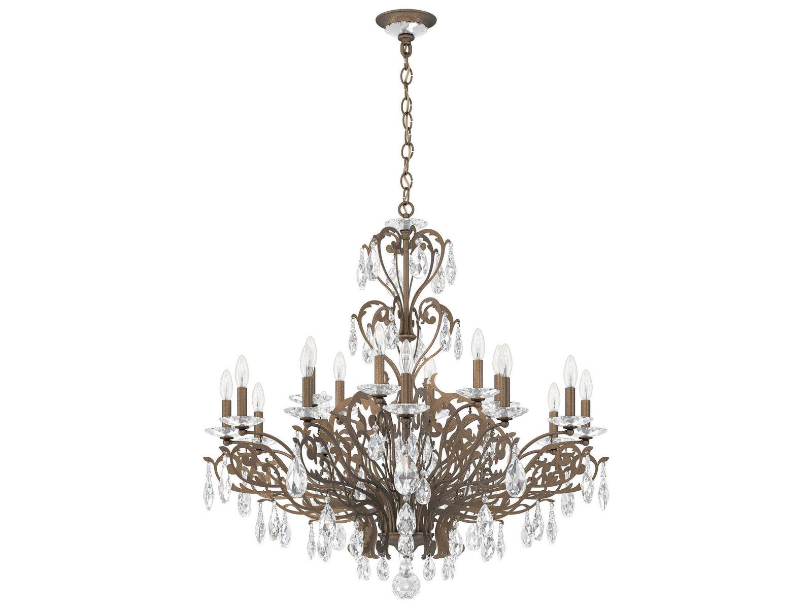 Schonbek Filigrae 18-Light Crystal Candelabra Chandelier