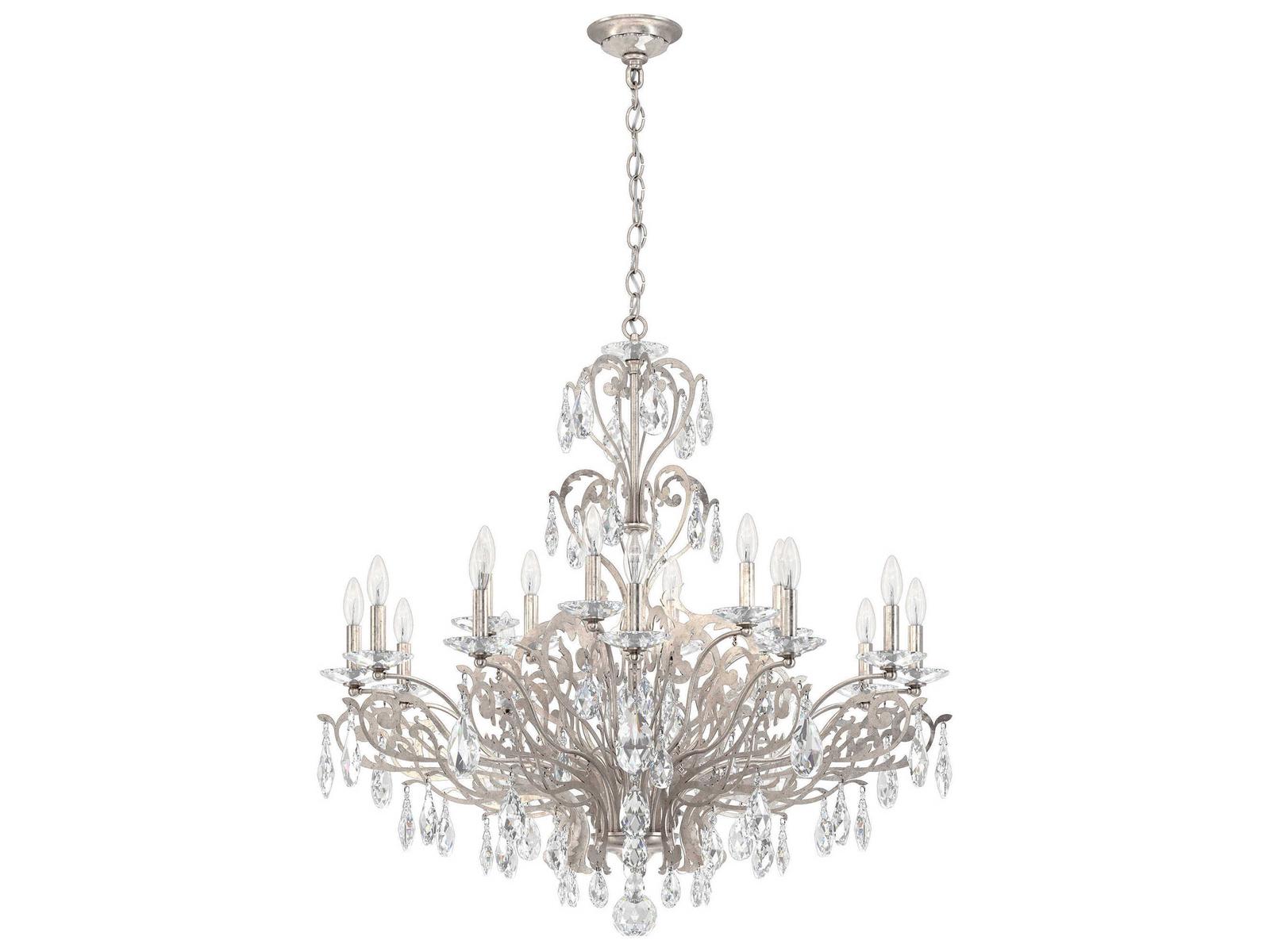 Schonbek Filigrae 18-Light Crystal Candelabra Chandelier