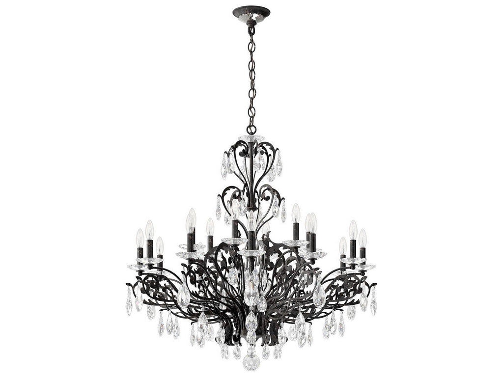 Schonbek Filigrae 18-Light Crystal Candelabra Chandelier