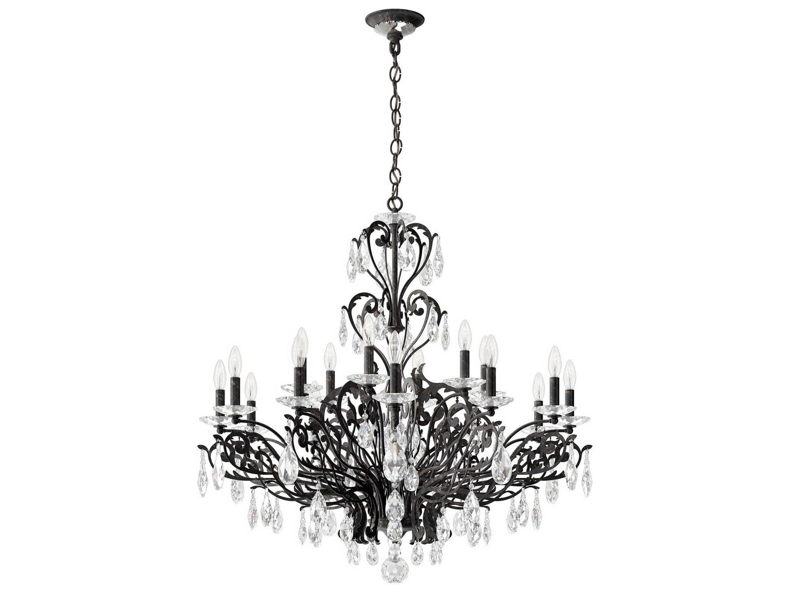 Schonbek Filigrae 18-Light Crystal Candelabra Chandelier