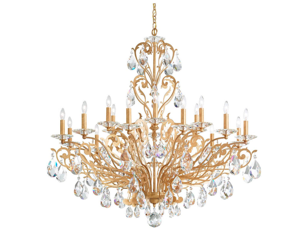 Schonbek Filigrae 18-Light Crystal Candelabra Chandelier