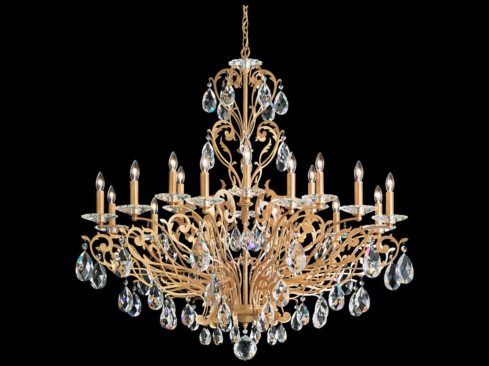 Schonbek Filigrae 18-Light Crystal Candelabra Chandelier