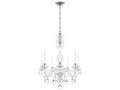 Schonbek Hamilton Nouveau 7-Light Crystal Chandelier in Polished Silver with Heritage Handcut Crystal