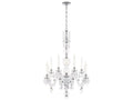 Schonbek Hamilton Nouveau 12-Light Crystal Candelabra Chandelier in Polished Silver