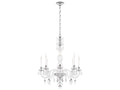 Schonbek Hamilton Nouveau 8-Light Crystal Chandelier in Polished Silver