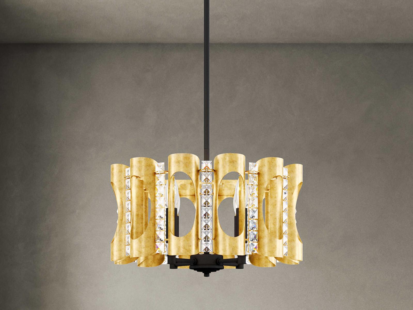 Schonbek 4-Light Twilight Chandelier with Optic Crystal