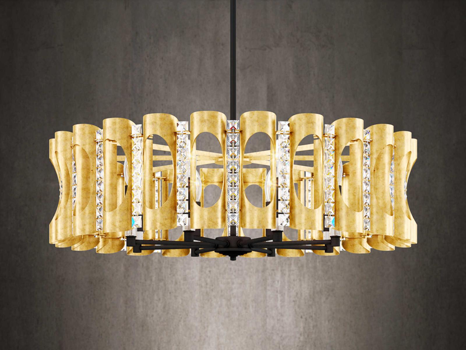 Schonbek Twilight 8-Light Chandelier with Optic Crystal