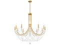 Schonbek Verdana 12-Light Heirloom Gold Crystal Chandelier