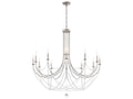 Schonbek 12-Light Verdana Candelabra Chandelier in Antique Silver with Optic Crystal